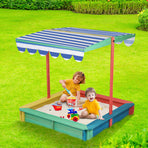 Bopeep Kids Wooden Sandbox 120X120CM-2006732871573835782