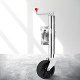 Jockey Wheel 6 Inch Swivel Swing Up - Rear View