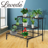 Levede Plant Stand 3 Tier Rectangle - Rear View