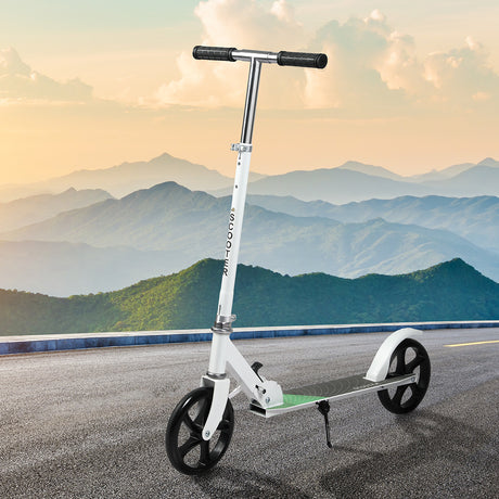 MONVELO Folding Scooter Dual Large Wheels White-2006732742351523847