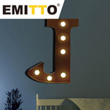 LED Metal Letter Lights Free Standing - 45-Degree Angle