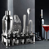 Cocktail Shaker Set Stainless Steel - Rear View