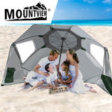 Mountview Beach Umbrella Outdoor Umbrellas Green 2.13M - Rear View
