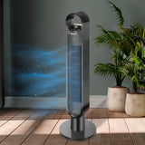 Spector Portable Bladeless Tower Fan Black - Rear View
