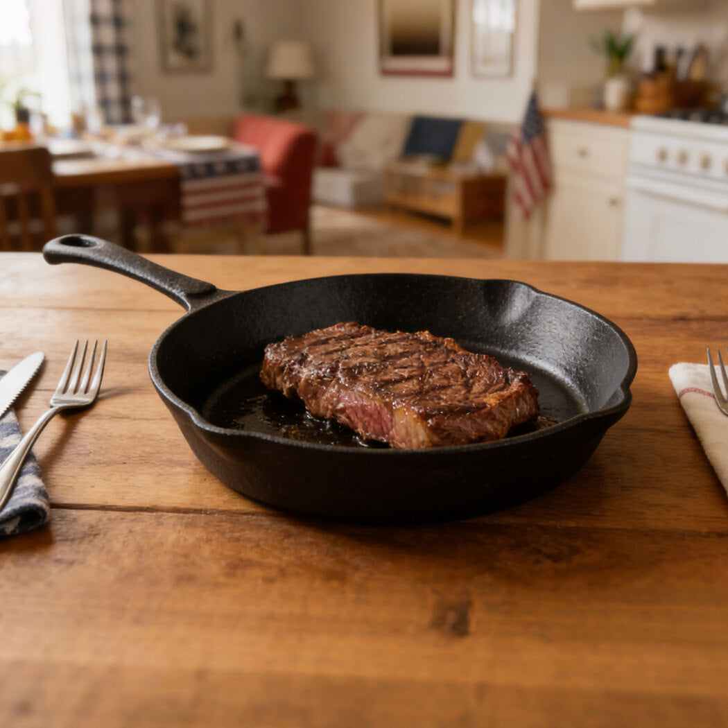 Toque Non Stick Frying Pan Cast Iron Steak Skillet 20cm-2011971113483112454