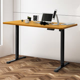 Levede Motorised Standing Desk Height 120cm Natural 800x 1.5MM - Rear View