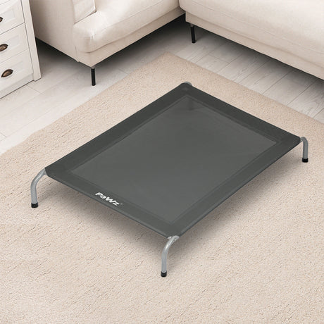 PaWz Elevated Trampoline Pet Bed Dog M Black Medium-2006733004067704838