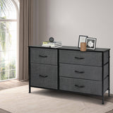 Levede Storage Cabinet Tower Chest Dark Grey - Close-Up Angle