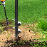 Traderight Garden Auger Post Hole Digger Large - Rear View