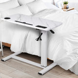 Levede Standing Desk Height Adjustable White - Close-Up Angle
