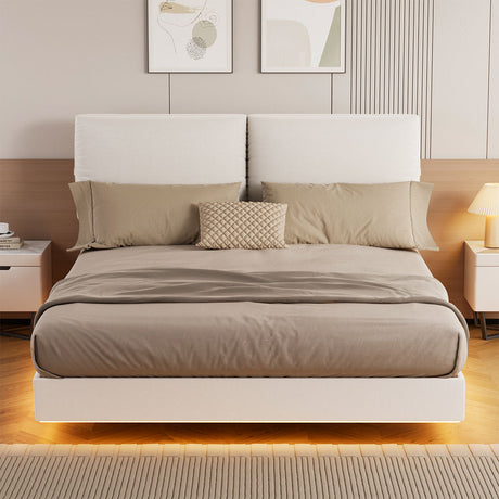 Levede Queen Floating Bed Frame-2018816922258378758