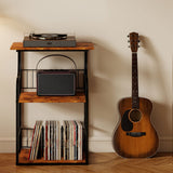 Levede Side Table 3-Tier Storage Shelf Modern Table - Rear View