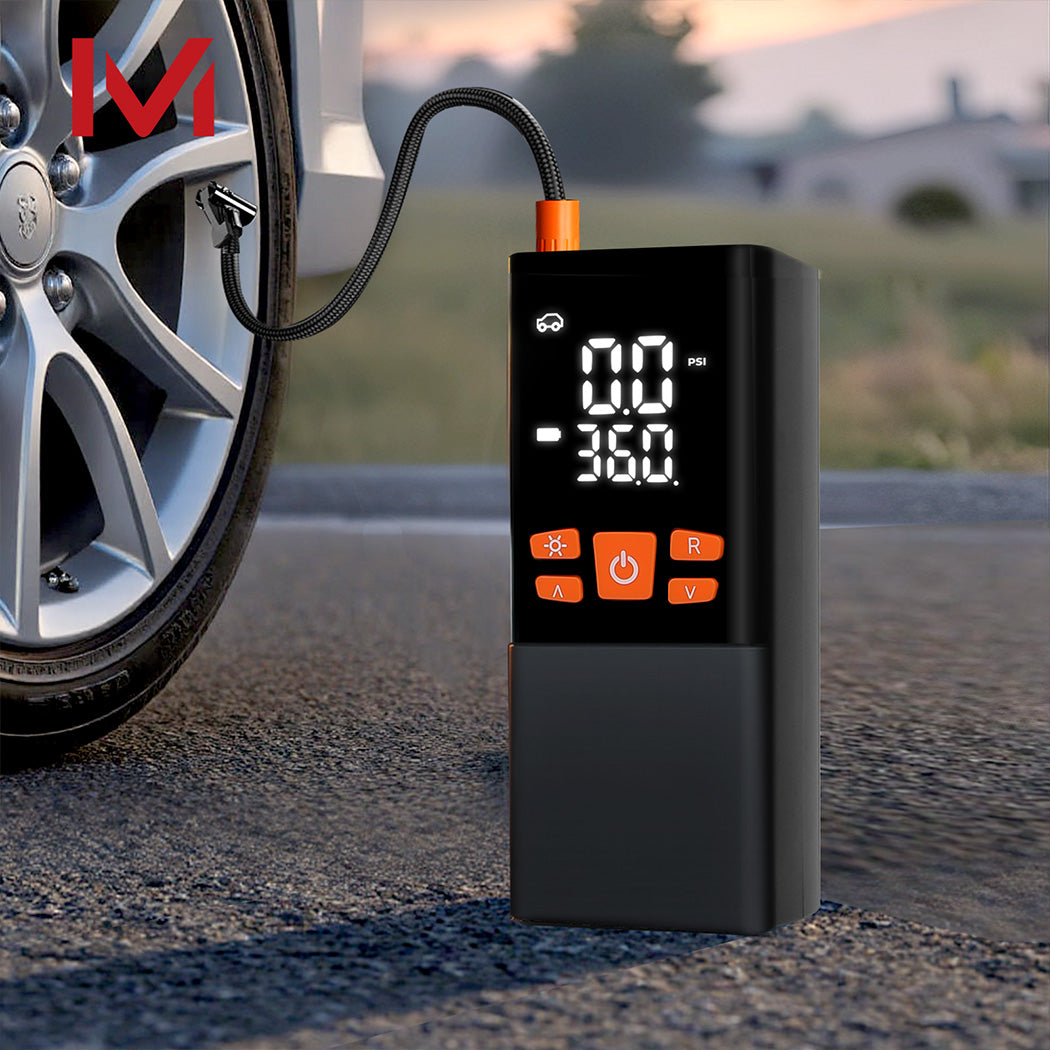 Traderight 150PSI 6000mAh Cordless Tire Inflator Dual Power-2006733387611639814