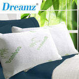DreamZ 2x Memory Foam Pillow Bamboo - Rear View