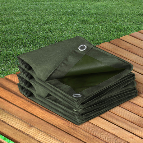 Polyester Canvas Tarp Tarpaulin Sun 4x3 Meter-1954802676395020294