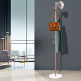 Levede Coat Rack Hat Clothes Stand Hanger Rose Gold Rose Golden - Rear View