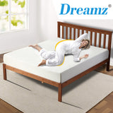 DreamZ Memory Foam Mattress Topper 25cm - Rear View