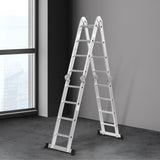 Traderight Multi Purpose Ladder Aluminium - Rear View