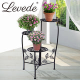 2X Wrought Iron Outdoor Indoor Flower Black 2 Pack-2018816817077817350