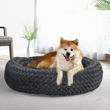PaWz Calming Dog Bed Warm Soft Plush XL Dark Grey X-Large-2006732983784050694