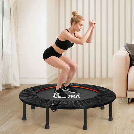 Centra 48 Inch Mini Trampoline Round Exercise Rebounder-2011971129761206278