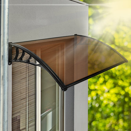 Mountview Window Door Awning Outdoor 1M X 1.2M Brown 1x1.2M-1954802871837003782