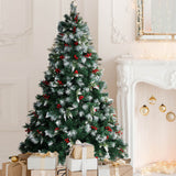 SANTACO Christmas Tree Snow Flocked 1.5M - Rear View
