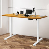 Levede Motorised Standing Desk Height 120cm Natural 800x 1.5MM - Rear View
