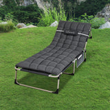 Levede Folding Camping Bed Camp Cots - Rear View