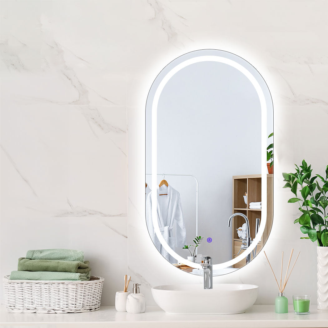 EMITTO LED Wall Mirror Oval Anti-fog 60x100cm-2006733284142354438