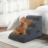 Pawz 4 Steps Pet Stairs Dog Ramp High Density Foam Grey-2018816756843417606
