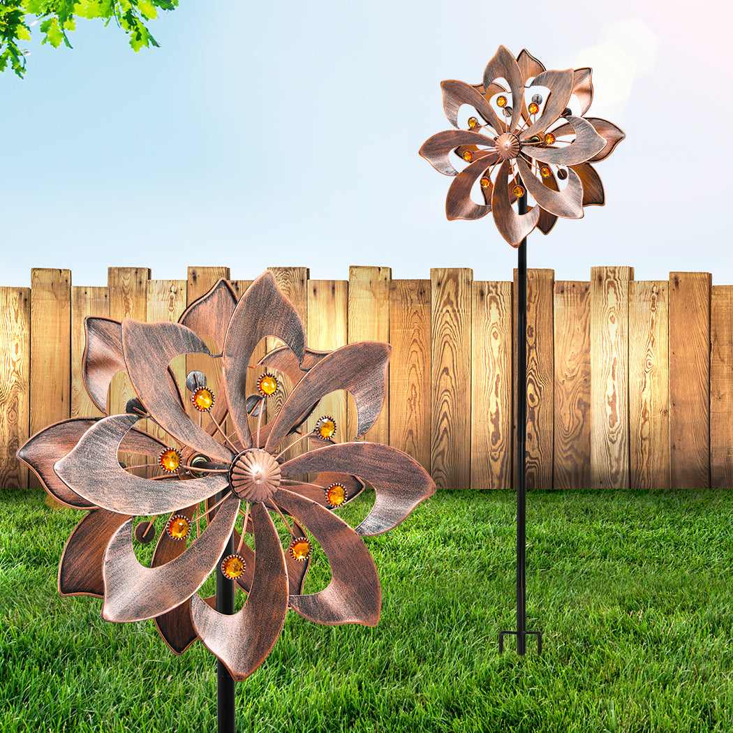 Garden Windmill Wind Spinner Metal Ornaments-2018816693261963270