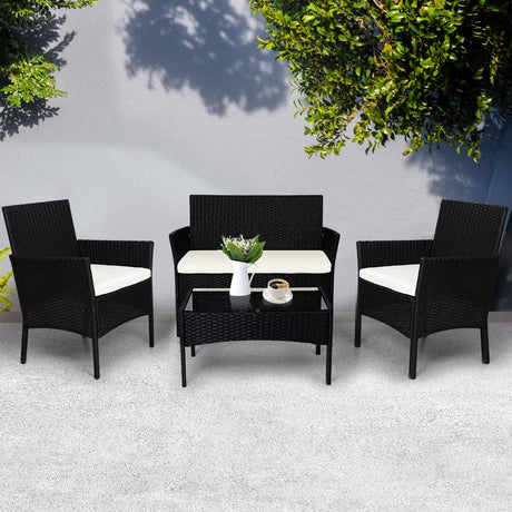 Levede 4PCS Outdoor Furniture Setting-1954802877994242054
