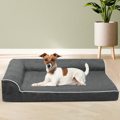 Pawz Orthopedic Dog Bed L Grey-1954802426099929094