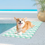 Pawz Pet Cooling Mat M Green - Rear View