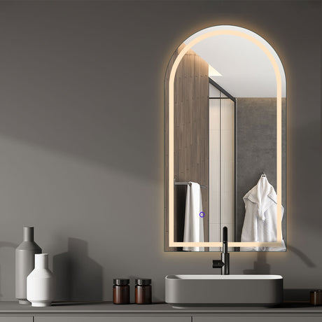 EMITTO LED Wall Mirror Arch Anti-fog 50*90cm 50x90-2006733285018963974