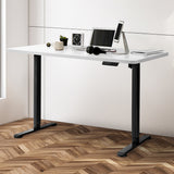 Levede Motorised Standing Desk Adjustable 140cm White 1000x 1MM - Rear View