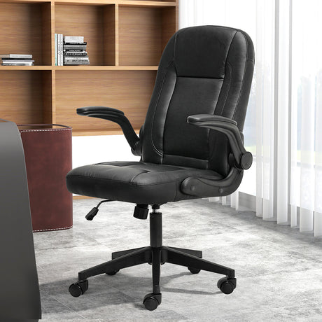 Levede Executive Office Chair Work PU Leather Seat-2018816846551191558