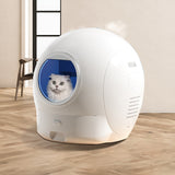 Pawz Self Cleaning Cat Litter Box Large Enclosed Toilet - Rear View