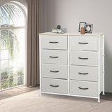 Levede Storage Cabinet Tower Chest Beige - Close-Up Angle