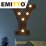LED Metal Letter Lights Free Standing - Rear View