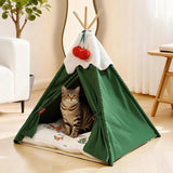 Pawz Pet Tent Dog Cat Tent Bed Washable Indoor Green-2011971127064268806