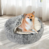 PaWz Pet Dog Calming Bed Warm Soft Plush L Large-2018816754272309254