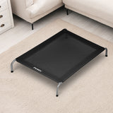 PaWz Elevated Trampoline Pet Bed Dog XXL Black XX-Large - Rear View