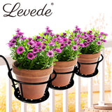 Levede 3x Plant Stand flower Holder Black - Rear View