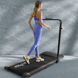 Centra Electric Treadmill Under Desk Grey - Rear View