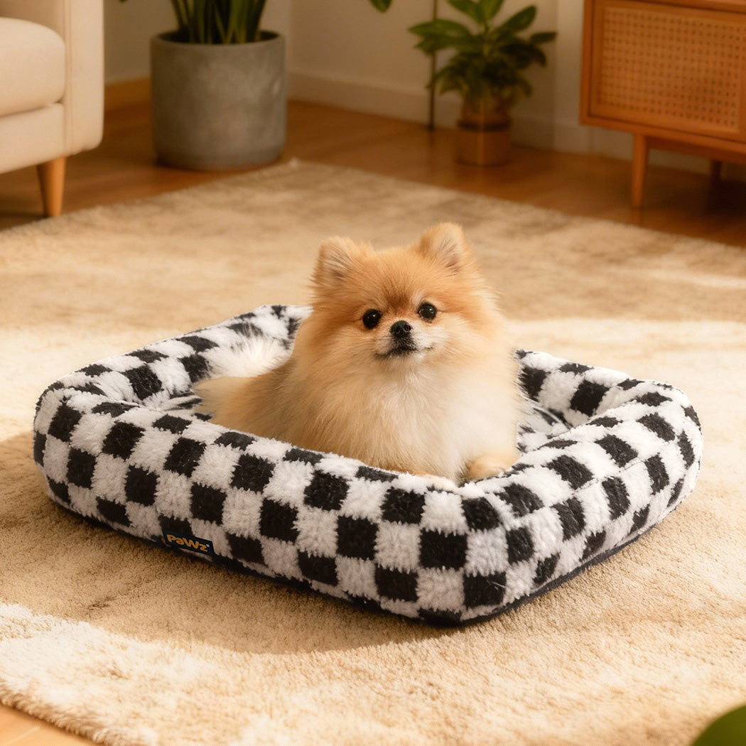 Pawz Dog Bed Calming Pet Plush Bed Soft Washable Bed-2011971121976578054