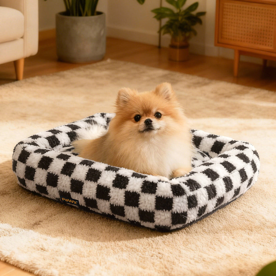 Pawz Dog Bed Calming Pet Plush Bed Soft Washable Bed-2011971121976578054