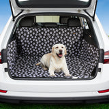 PaWz Pet Boot Car Seat Cover Hammock Black - Rear View