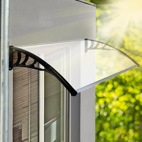 Mountview Window Door Awning Outdoor 1M X 1.5M Transparent 1x1.5M-2018816889400201222